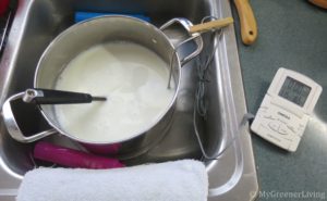 making yogurt