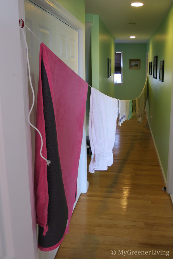 Line drying inside