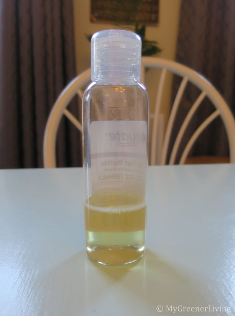 Castile soap before dilution