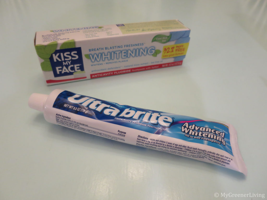 Ultrabrite & Kiss My Face toothpaste