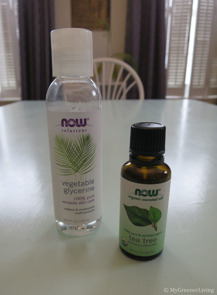 tea tree oil & glycerine