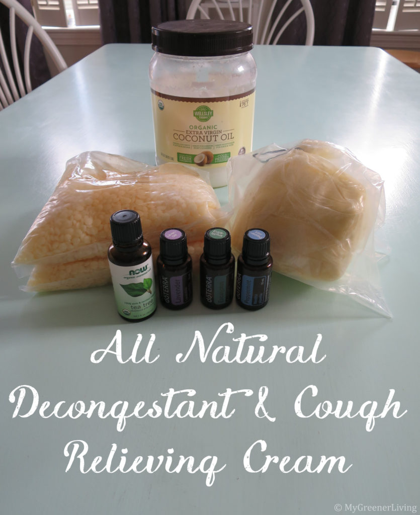 Natural decongestant & cough relieving cream