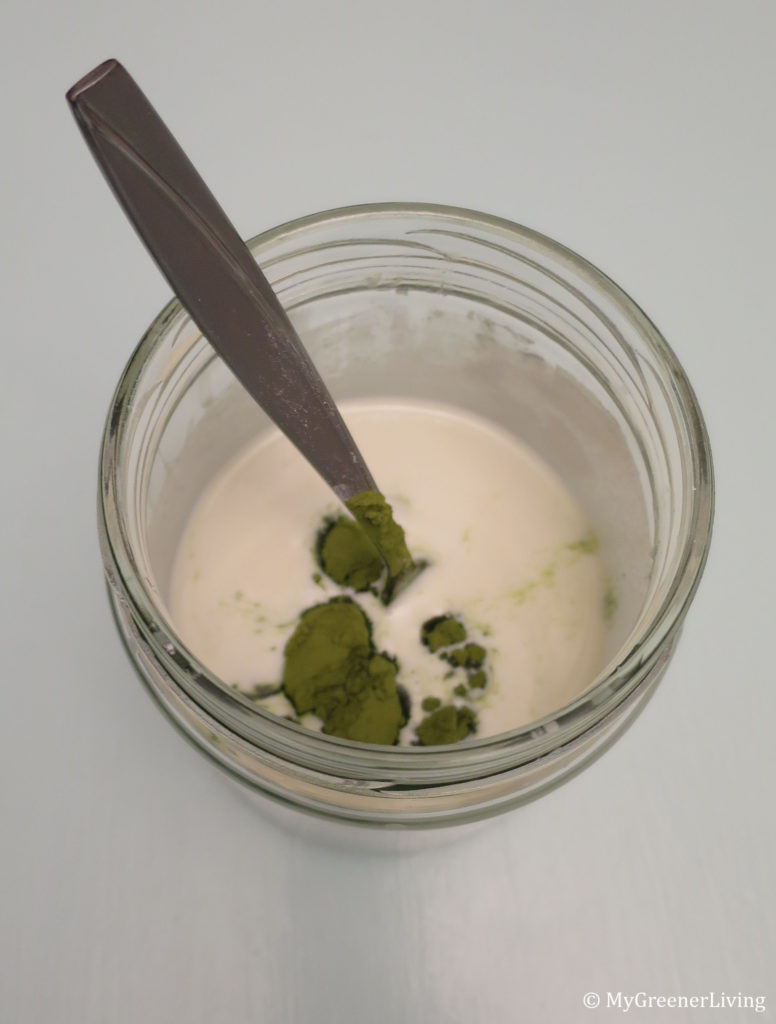 adding matcha to natural deodorant