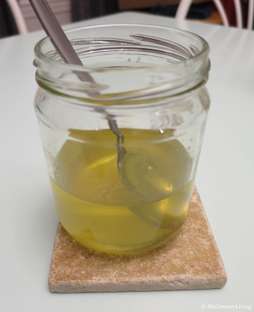 deodorant waxes and oils melted