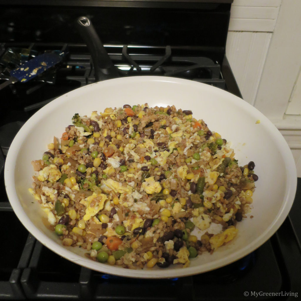 mixed grain veggie fried rice