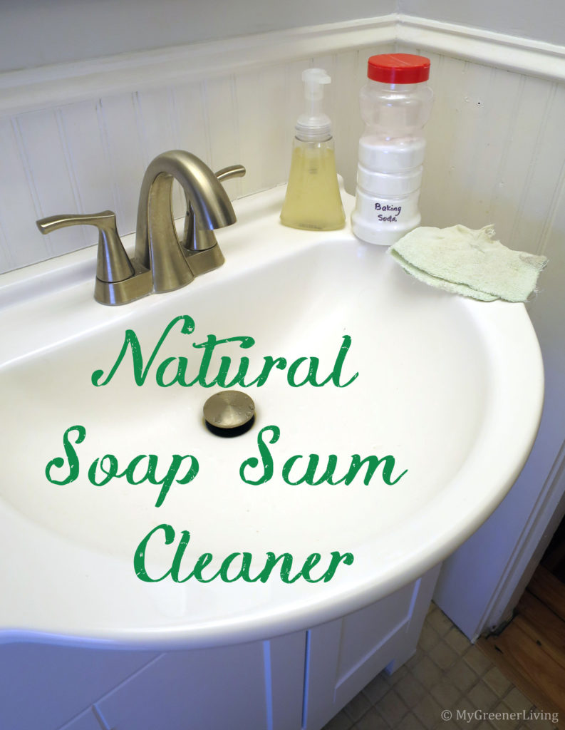 castile soap scum cleaner - baking soda
