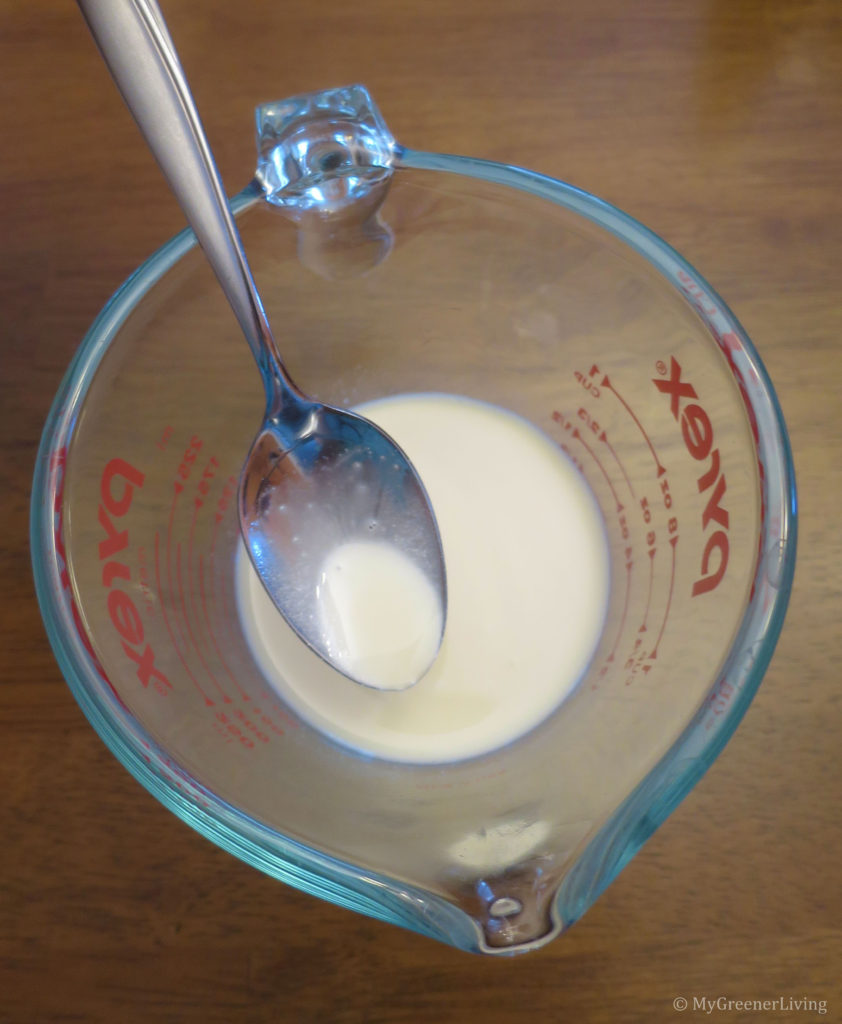 melted sunscreen lip balm with zinc oxide blended in